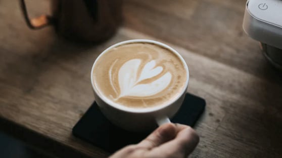 A cup of coffee on the table